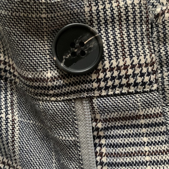 American Threads Gray Trousers (plaid pattern) Hi-Rise - Picture 3 of 4